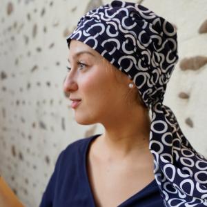 Foulard chimio préformé Georgia - Touche de Soie & Doublure Coton - Élégance classique