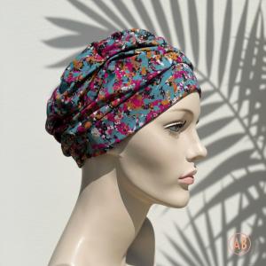 Turban chimio bambou Mirabelle multicolore Autrement Belle