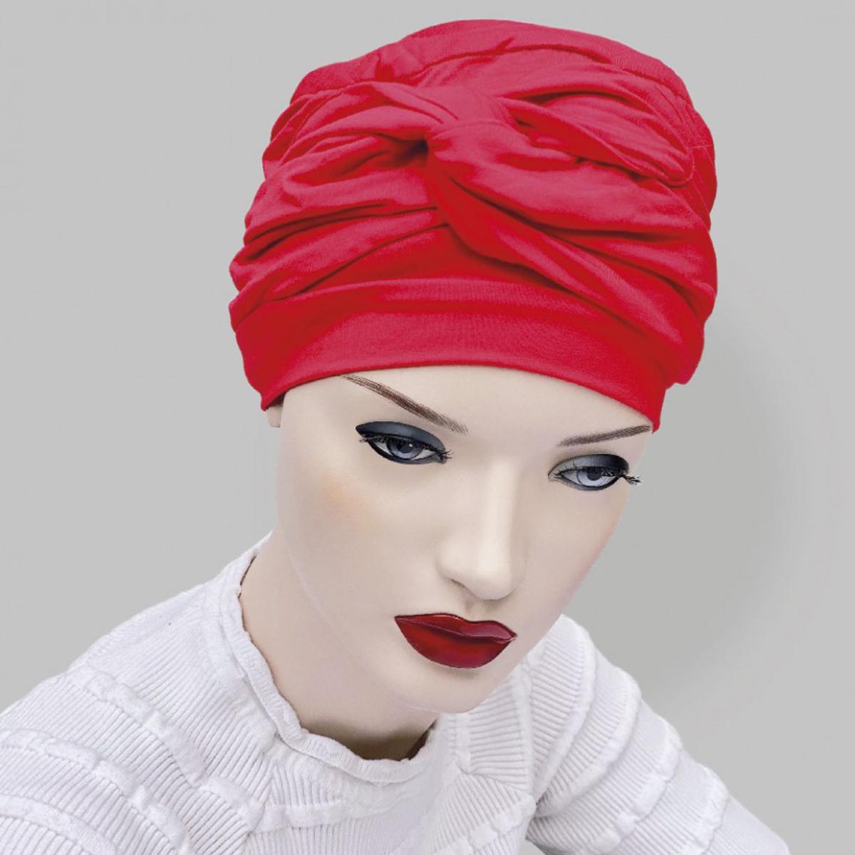 Coton Confort Turban Chimio Femme - Bonnet Élastique Perte Cheveux - Alternative Perruque Élégante Foulard Chimio Femme