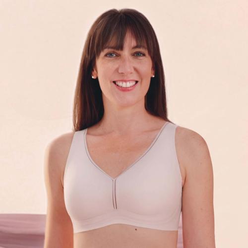 Soutien-gorge sans armatures Wave Flow  satin rose – Amoena Signature®