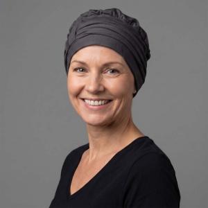 Turban Effet Borsalino Saomi MTM - Petite Taille (54 cm) : Jersey de Bambou Haute Couture